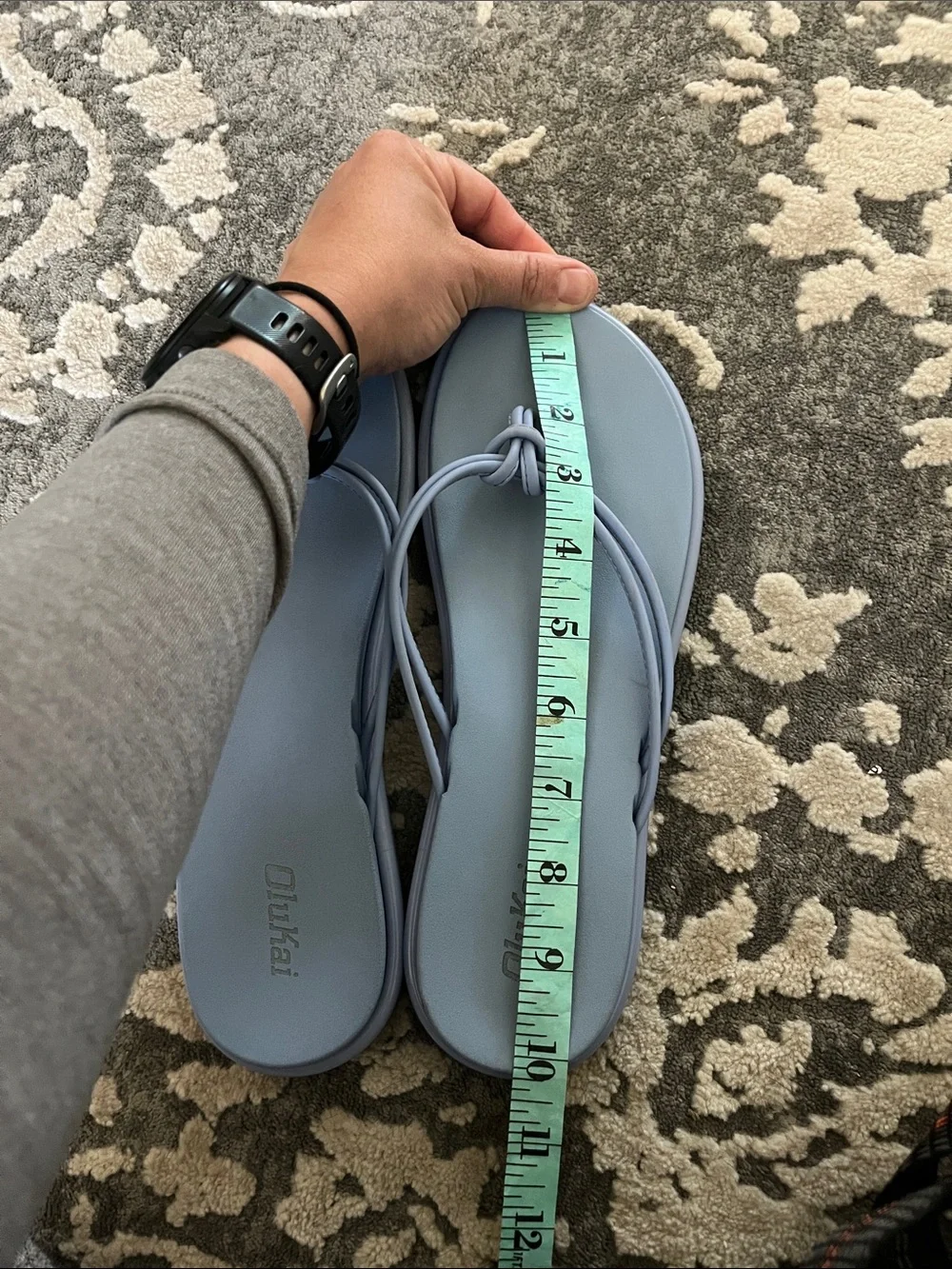 OluKai Women's Periwinkle Knot-strap Foam Flip Flops